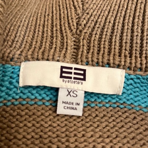 NWT Etcetera knit wrap fringe sweater - Picture 6 of 8